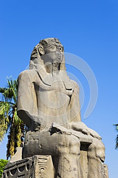 Ancient statue. Cairo Museum of Egyptology and Antiquities.