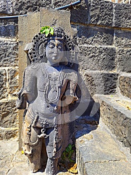 Ancient statue of hindu temple