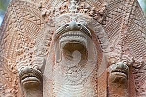 Ancient Statue of Nagas, Cambodia