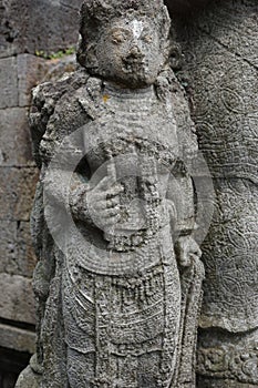 Ancient statue on Penataran temple in Blitar photo