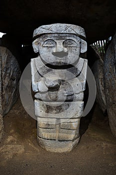 Ancient statue in San Agustin