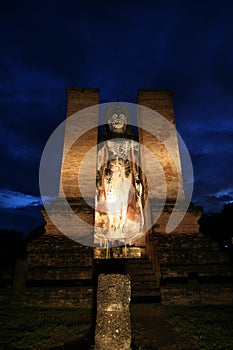 Ancient statue in Sukhothai photo