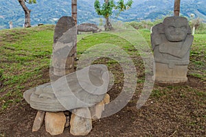 Ancient statues at Alto de Lavapatas site photo