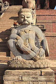 Ancient statues in Bhaktapur. photo