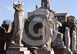 Ancient statues Rome
