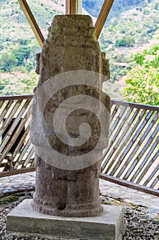 Ancient statues at El Tablon site in Tierradentro photo