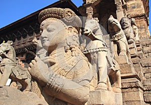 Ancient statues In Nepal.