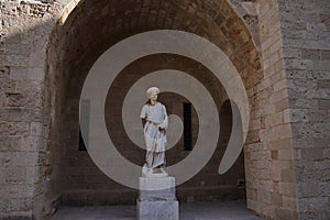 Ancient statues at the Palace of the Grand Master of the Knights in Rhodes