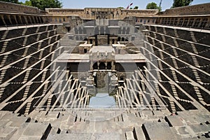 Ancient Step Well, Tourist Travel Attraction in India photo