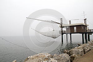 Ancient stilt house of fisher man