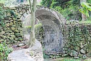 Ancient stone arch bridge