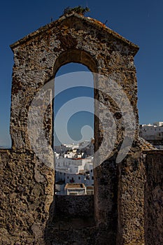 Ancient stone arch of the medieval era.