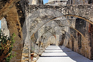 Ancient Stone Arched Walkway