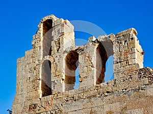 Ancient Stone Arches, Odeon of Herodes Atticus, Athens, Greece