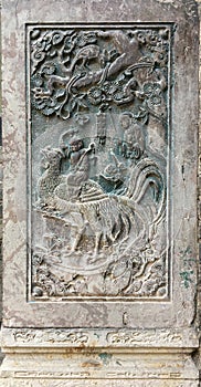 Ancient stone carving in China