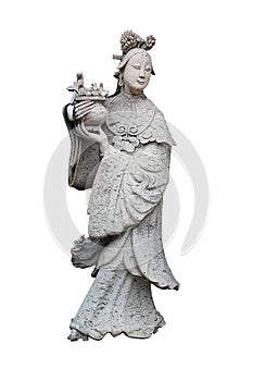 Ancient Stone Chinese woman sculpture