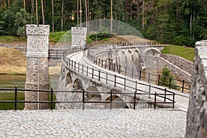 Ancient stone dam Parizov in Czech Republic