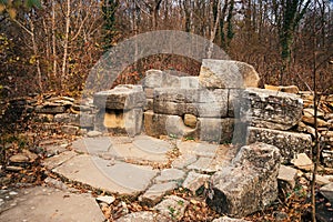 Ancient stone dolmen, Russia