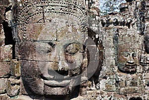Ancient stone faces