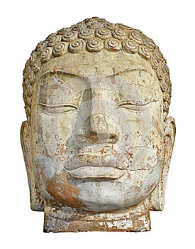 Ancient stone head artifact