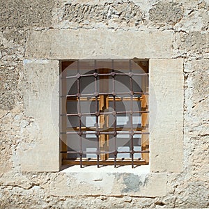 Ancient stone house window