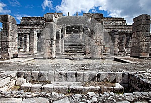Ancient stone ruins.ancient stone ruins.Mexico