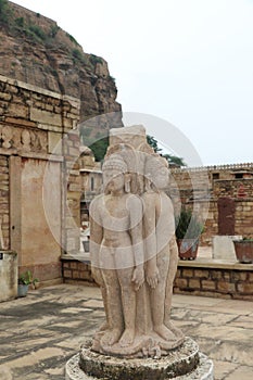 Ancient stone sculpture in a museum, Gwalior, Madhyapradesh, India