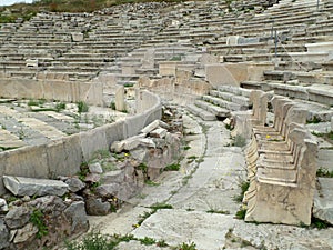 Ancient Stone Seats of the Theater of Dionysus Eleuthereus, Athens