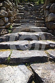 Ancient stone staircase