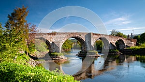 The ancient stone Stirling Bridge, Scotland