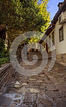 An ancient stone street in the center of the city.