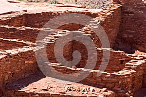 Ancient stone structure, Wupatki Pueblo, Wupatki National Monument