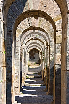 Ancient stone tunnel