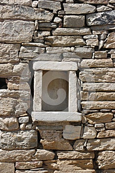 Ancient stone wall photo