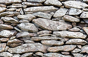 Ancient stone wall in Ireland