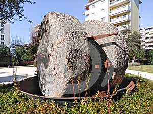 Ancient stone wine press