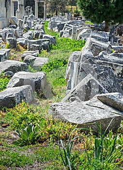 Ancient stones and arch Ephesus