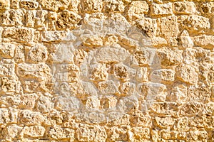 Ancient stonework, fragment of a wall