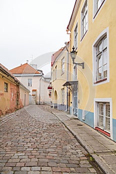 Ancient street in the historic part of the city