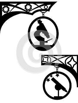 Ancient street signboard