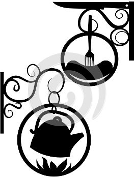 Ancient street signboard