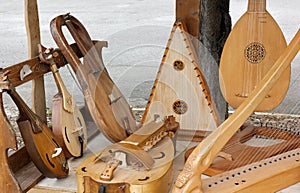 Ancient String Instruments on Display
