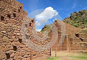 The Ancient Structures of Rumicolca, Impressive Archaeological Site of Wari Civilization in Cusco Region, Peru