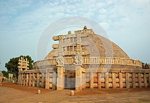 Ancient Stupa in Sanchi,India