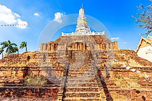 Ancient Stupa at Wat Phra Prathon Chedi in Nakhon Pathom