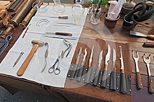 Ancient surgical and dentist tools