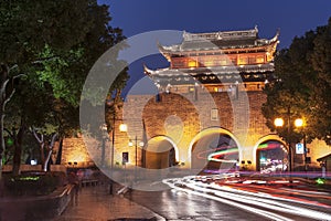 Ancient Suzhou city at night