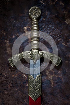 Ancient sword on a beautiful background