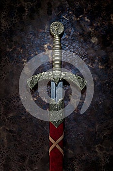 Ancient sword on a beautiful background