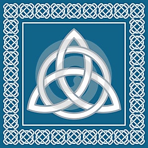 Ancient symbol triskel, traditional celtic element,vector